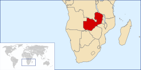 Vendndodhja - Zambia