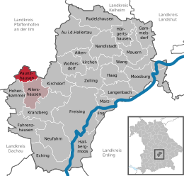 Paunzhausen - Localizazion