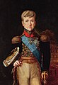 O emperador Pedro II do Brasil coa insignia de colo da Orde española en 1838.