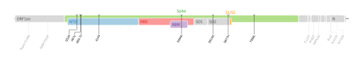 Les mutations du variant Êta sur une carte génomique du SARS-CoV-2