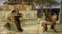 Sappho en Alkaios (Lourens Alma-Tadema, 1881)