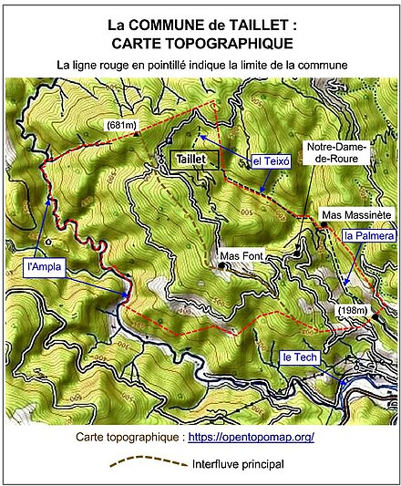 carte topographique