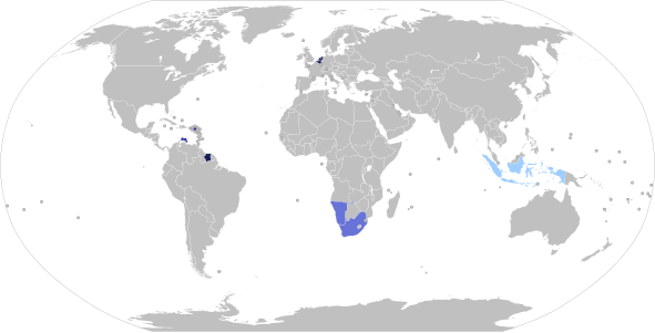 The Dutch language around the world.