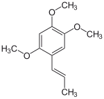 Strukturformel von α-Asaron