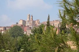 Vue sur la ville de Grasse.