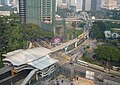 Pandangan KL Monorail dari atas