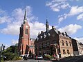 Bourg typique des Flandres à Laventie au nord de Béthune