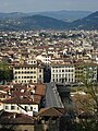 A view over Florence. In front Ponte alle Grazie.