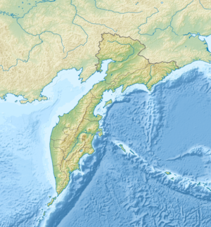 クリュチェフスカヤ山の位置（カムチャツカ地方内）