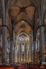 La nef de Santa Maria del Mar.