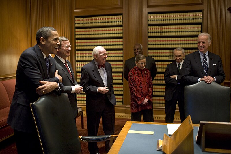 File:Then President-elect Barack Obama and Vice President-elect Joe Biden with Justices during a visit to the U.S. Supreme Court in Washington, D.C. .jpg