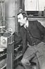 William Ramsay, working in his lab.