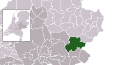 Highlighted position of Berkelland in a municipal map of Gelderland