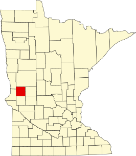 Locatie van Grant County in Minnesota