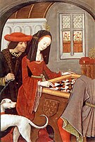 Robinet Testard, Le livre des échecs amoureux moralisés (Charles d'Angoulême et Louise de Savoie jouant aux échecs), 1496-1498