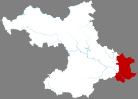 Localisation de Píngguǒ Xiàn