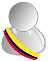 Représentation de l’écharpe présidentielle de Colombie.