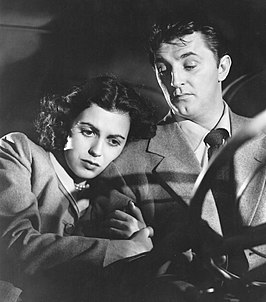 Faith Domergue en Robert Mitchum in Where Danger Lives