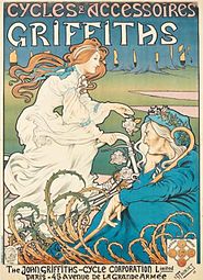 Affiche Griffiths, cycles accessoires (1898)