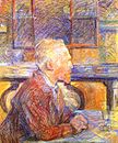 Portretul lui Van Gogh - Henri de Toulouse Lautrec; pastel pe carton (1887), Muzeul Van Gogh.