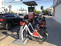 LACMTA Bike Share station at Bagley and Venice.jpg