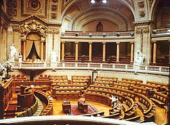 L'Assemblée de la République dans le palais de São Bento.