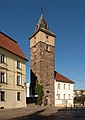 Haus Pražská und Wasserturm