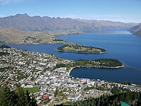 Queenstown am Lake Wakatipu (Blick von der Skyline-Aussichtsplattform)