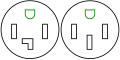 diagram of nema 14-30 and 14-50 recepticles