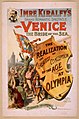 Affiche promotionnelle pour le spectacle Venice in London, 1891.