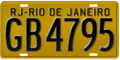 Old license plate 1969-1999