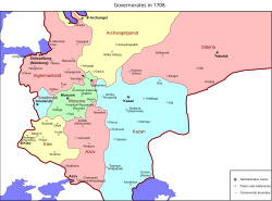 Location of Tsardom of Russia