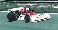 Lunger 1976 im Surtees TS19 beim Großen Preis von Großbritannien 1976