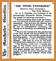 05:45, 20 February 2022 — The Vessel Unsinkable - Titanic - Manchester Guardian (1912)