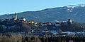 English: Historic center with mountains in the background Deutsch: Altstadt von Althofen mit der Saualpe im Hintergrund