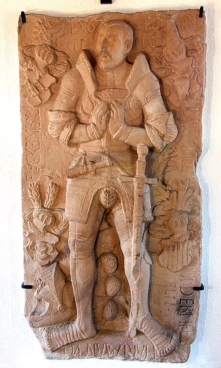 Epitaph Hartmann von Fleckenbühl genannt Bürgeln, 1562