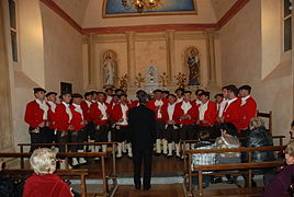 Les Chanteurs montagnards de Lourdes en l'église de Bourréac