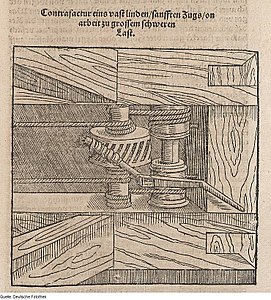 Treuil. Vitruvius Teutsch. Walther Hermann Ryff. 1575