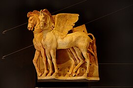 Caballos alados de Tarquinia, terracota.