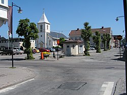 Kungsbackan Stortorget.