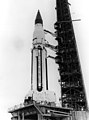 Saturn I development vehicle SA-5 on the launch pad