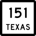 State Highway 151 marker