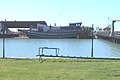 Replica van een schip aan het strand van Belek