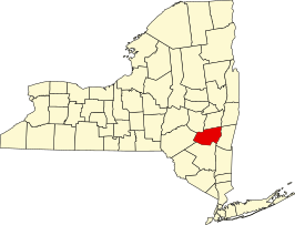 Locatie van Greene County in New York