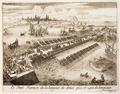 Pontoon bridge used by Alexander Farnese during his siege of Antwerp, 1584-1585...