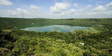 Le cratère de Lonar, dans le district de Buldana.