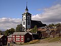 Røros church in autumn