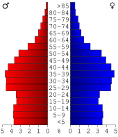 Bevolkingspiramide Cobb County