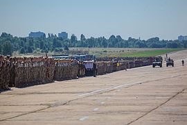 2016, défilé militaire sur la base.