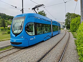 Tramvaj garažnog br. 2301 na Gračanskom Dolju, svibanj 2023. godine